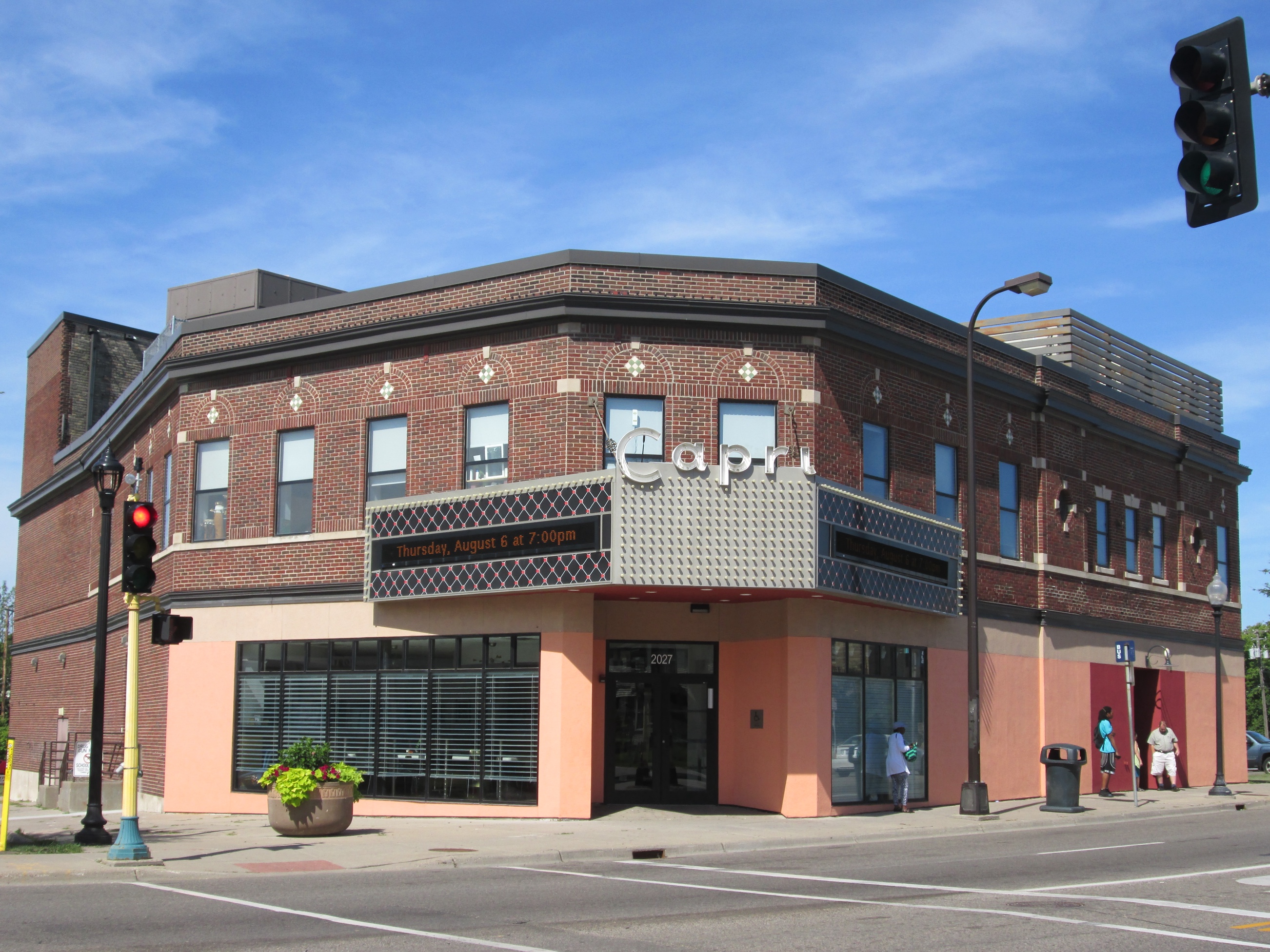 Front of the Capri Theater