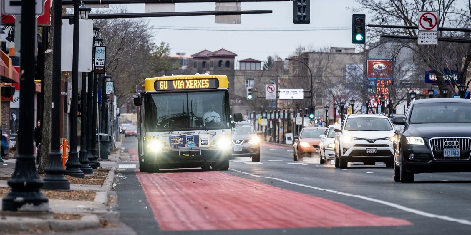 Bus on Hennepin South