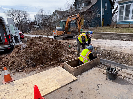 Crews working to replace water service lines in Minneapolis