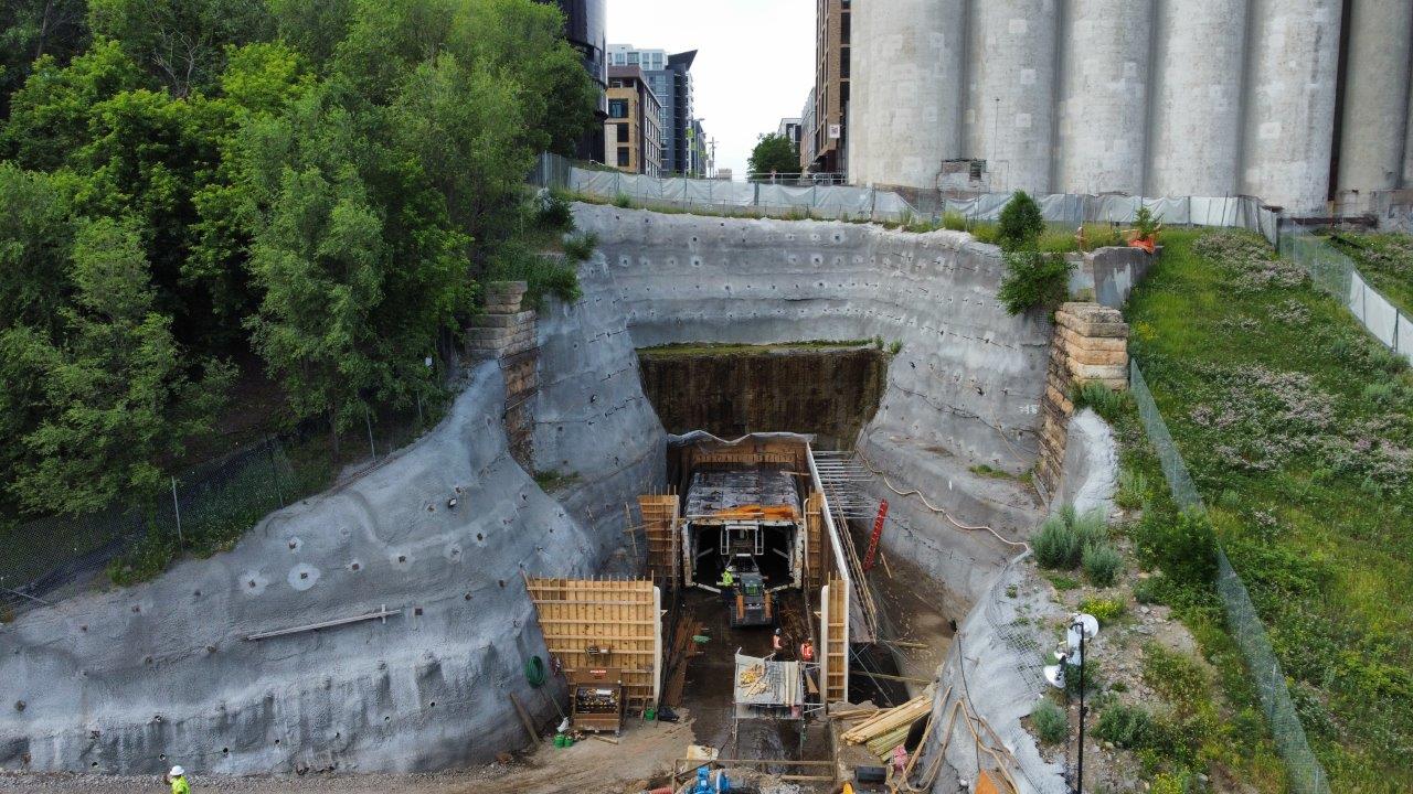 Central city tunnel outfall