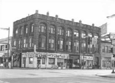 Crowell Block Historic Landmark at 2957 Lyndale Avenue South in 1974