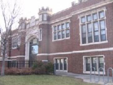 Hosmer Library Historic Landmark at 347 36th Street East in 2006