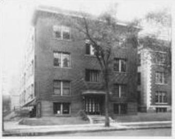 Three-story apartment building on East 19th Street year unkown