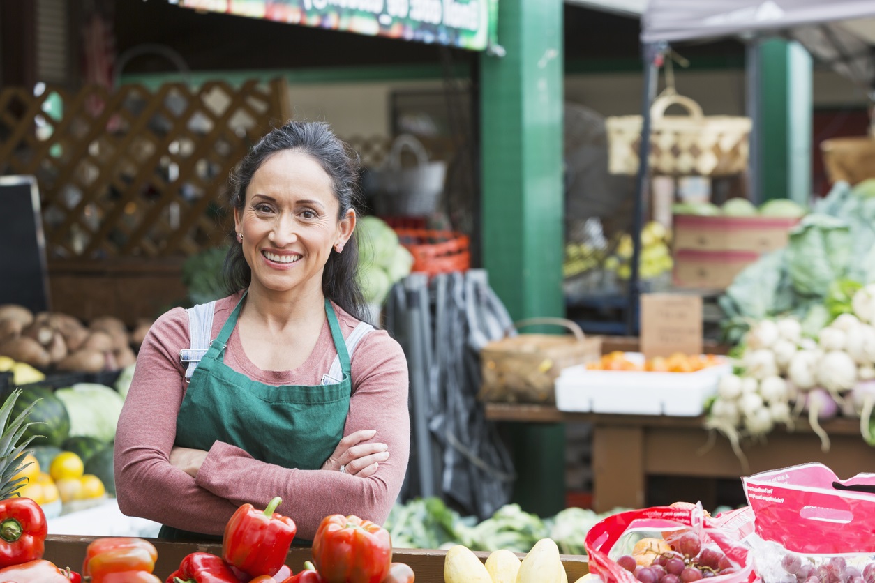 Farmers market vendor