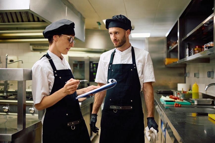 Restaurant workers written procedures