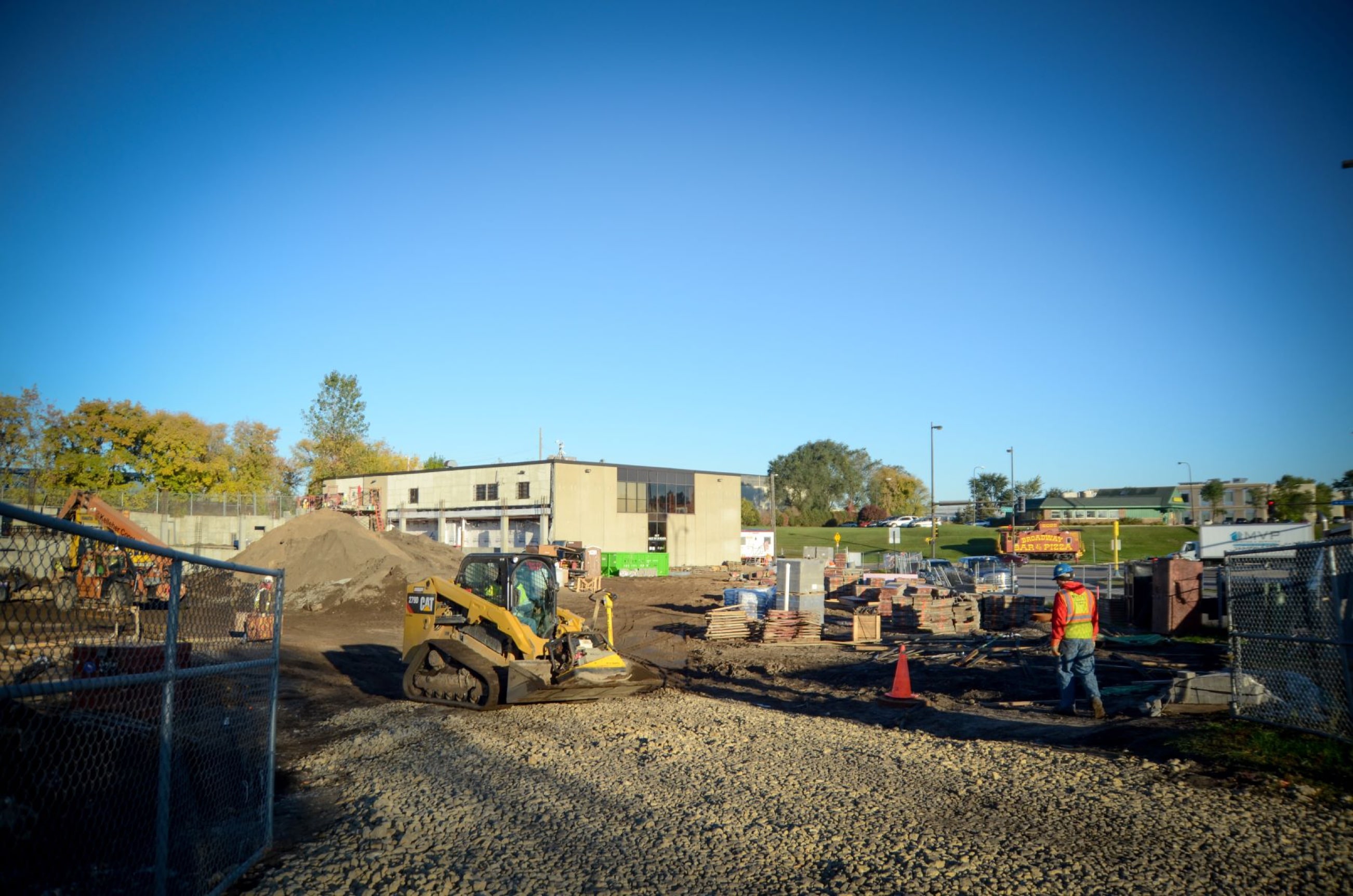 Brownfield construction site